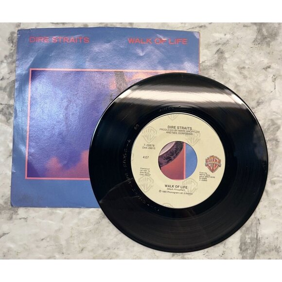 Dire Straits Walk of Life / One World 45 Rock Warner Bros + Picture Sleeve - Picture 1 of 7
